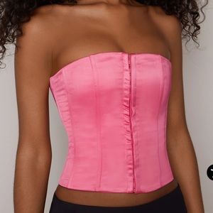 Danielle Guizio satin corset